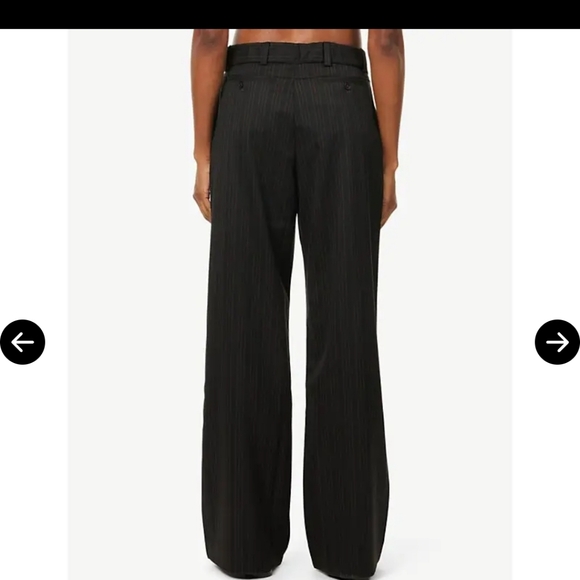 Nwt Peachy Den Lennox Trousers Pinstripe Led Medium - Picture 3 of 11